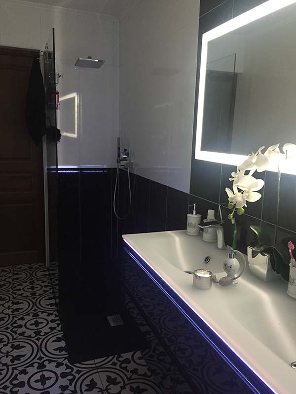 Aménagement salle de bain PMR, Fameck
